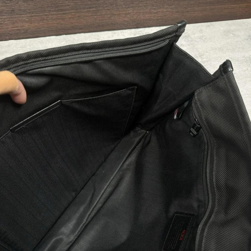 TUMI Business T-Pass Laptop Briefcase Black Ballistic Nylon - 15.5x12.5